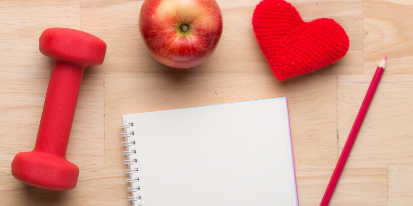Блокнот-гателя-карандаш-яблоко-сердце-онлайн-практикум-похудения-легкая-стройность